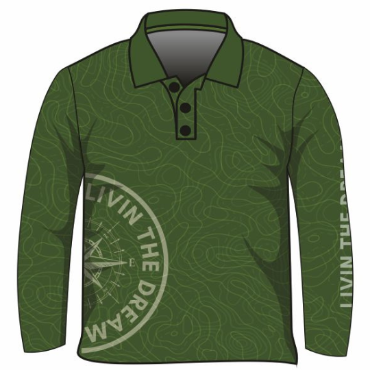 ★Pre-Order★ Pattern Topography Compass Green Shirt Long or Short Sleeve Z and TEE adventure blue boys BOYS DESIGNS camping fishing LJM men MEN'S DESIGNS mens MEN’S DESIGNS PATTERN AND PLAIN DESIGNS plain plain colour Preorder quick dry spo-default spo-disabled sun sun shirt sun shirts sunsafe uv