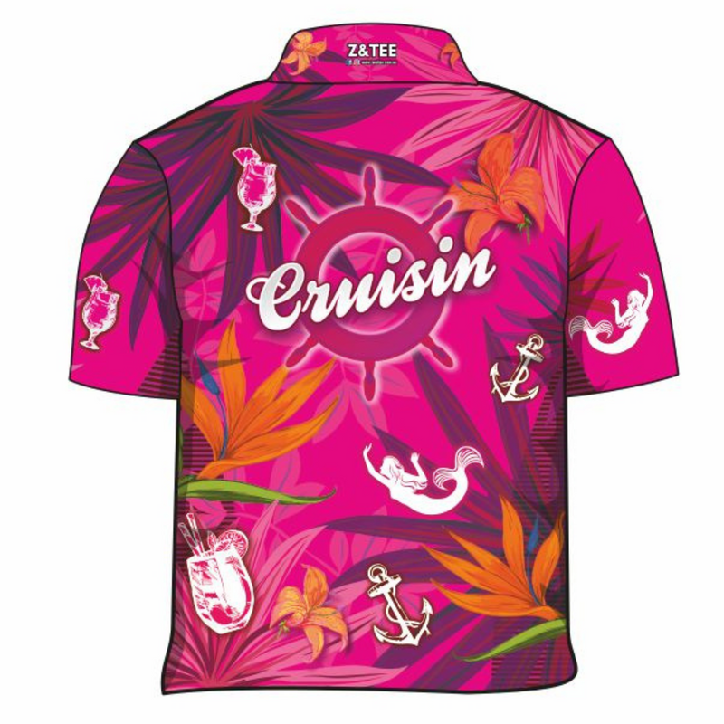 Cruisin PNG 2019 Pink Tropical Hawaiian Cruise Short Sleeve Shirt MEDIUM Z and TEE 2XL 3XL BUY2SHIRTS Cruise Cruising Floral Flowers girls Hawaiian Hawiian in stock L lastchance LJM M pink quick dry S Ship spo-default spo-disabled sun sun shirt sun shirts sunsafe Tropical TROPICAL DESIGNS uv Women Women's Fishing Women's Fishing Shirt womens XL XS