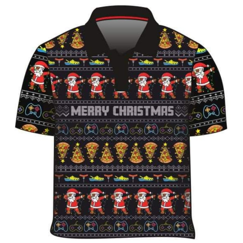 Christmas - Dabbing through the Bush Ugly Christmas Singlet, Short or Long Sleeve Sun Shirt Z and TEE boys BUY2SHIRTS camping Children Fishing Children's Fishing Christmas DAD FISHING HIM ALL in stock lastchance LJM men mens quick dry spo-default spo-disabled sun sun shirt sun shirts sunsafe SWIMMING uv xmas z&tee