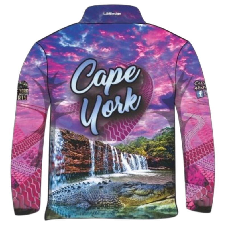 ★Pre-Order★ Cape York | Tour Pink Shirt Long or Short Sleeve Z and TEE 4x4 boy boys camping cape cape york CAPE YORK DESIGNS fishing girl girls LJM men mens Preorder quick dry spo-default spo-disabled sun sun shirt sun shirts sunsafe tip travel uv womens