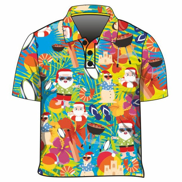 Christmas - Tropical Christmas Short or Long Sleeve Shirt Z and TEE Aussie boxingday boys BUY2SHIRTS camping Children Fishing Children's Fishing Christmas cruise DAD FATHER'S DAY FISHING HIM ALL in stock lastchance LJM men mens quick dry spo-default spo-disabled sun sun shirt sun shirts sunsafe SWIMMING tropical TROPICAL DESIGNS uv xmas z&tee