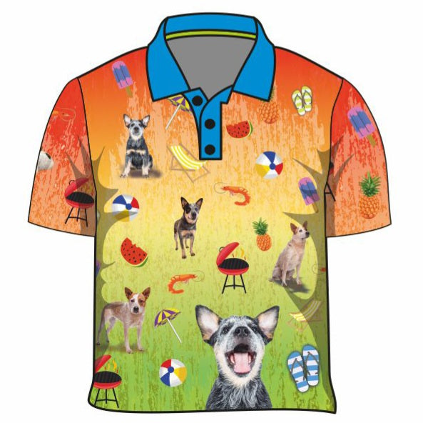 ★Pre-Order★ Bluey Fishing Shirt Z and TEE Aussie Australia Australia Day Australian kids design LJM Preorder quick dry spo-default spo-disabled sun sun shirt sun shirts sunsafe uv