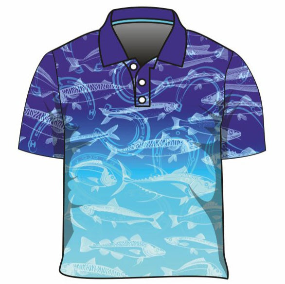 ★Pre-Order★ Fishing | Lucky Pattern Blue Fishing Shirt Long or Short Sleeve Z and TEE boy boys BOYS DESIGNS camping FISH FISH DESIGNS FISHING fishing shirt fishing shirts HER ALL KIDS KIDS ALL kids design KIDS DESIGNS Kids UV rated shirt LJM men MEN'S DESIGNS mens MEN’S DESIGNS PATTERN AND PLAIN DESIGNS Preorder quick dry spo-default spo-disabled sun sun safe sun shirt sun shirts SUN SMART sunsafe sunsmart swim shirt uv z&tee