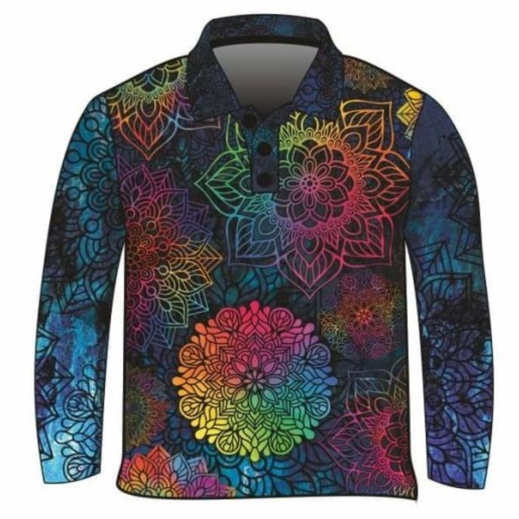 ★Pre-Order★ Mandala | Kaleidoscope Fishing Shirt Z and TEE camping fishing LJM MANDALA men mens Preorder quick dry spo-default spo-disabled sun sun shirt sun shirts sunsafe uv WOMEN'S DESIGNS