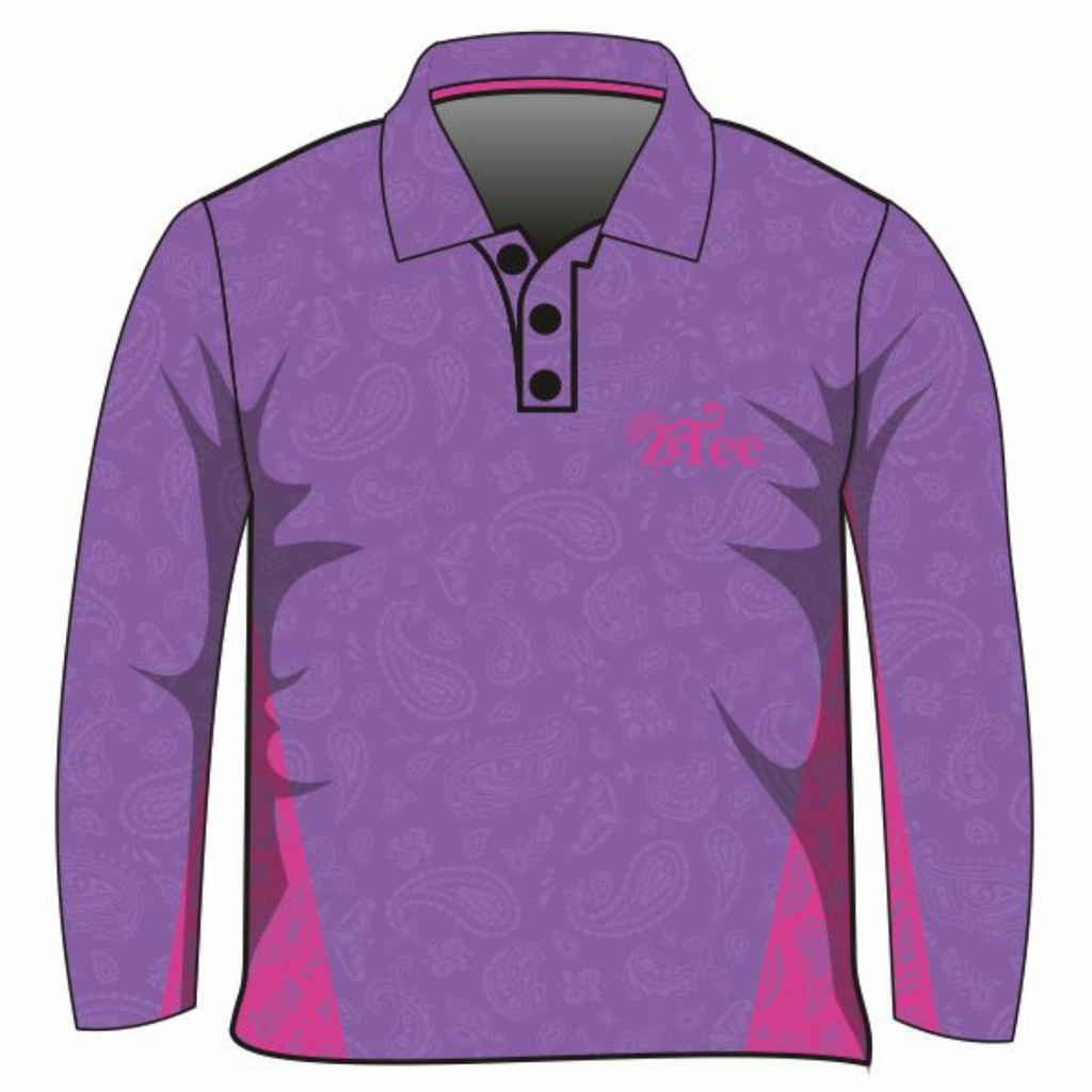 Follow the Sun Paisley Lilac Long Sleeve Sun/Fishing Shirt Z and TEE BUY2SHIRTS camping country COUNTRY WESTERN DESIGNS HER ALL In Stock lastchance LJM outback PATTERN AND PLAIN DESIGNS pink quick dry spo-default spo-disabled sun sun shirt sun shirts sunsafe uv western Women WOMEN'S DESIGNS Women's Fishing Women's Fishing Shirt womens z&tee